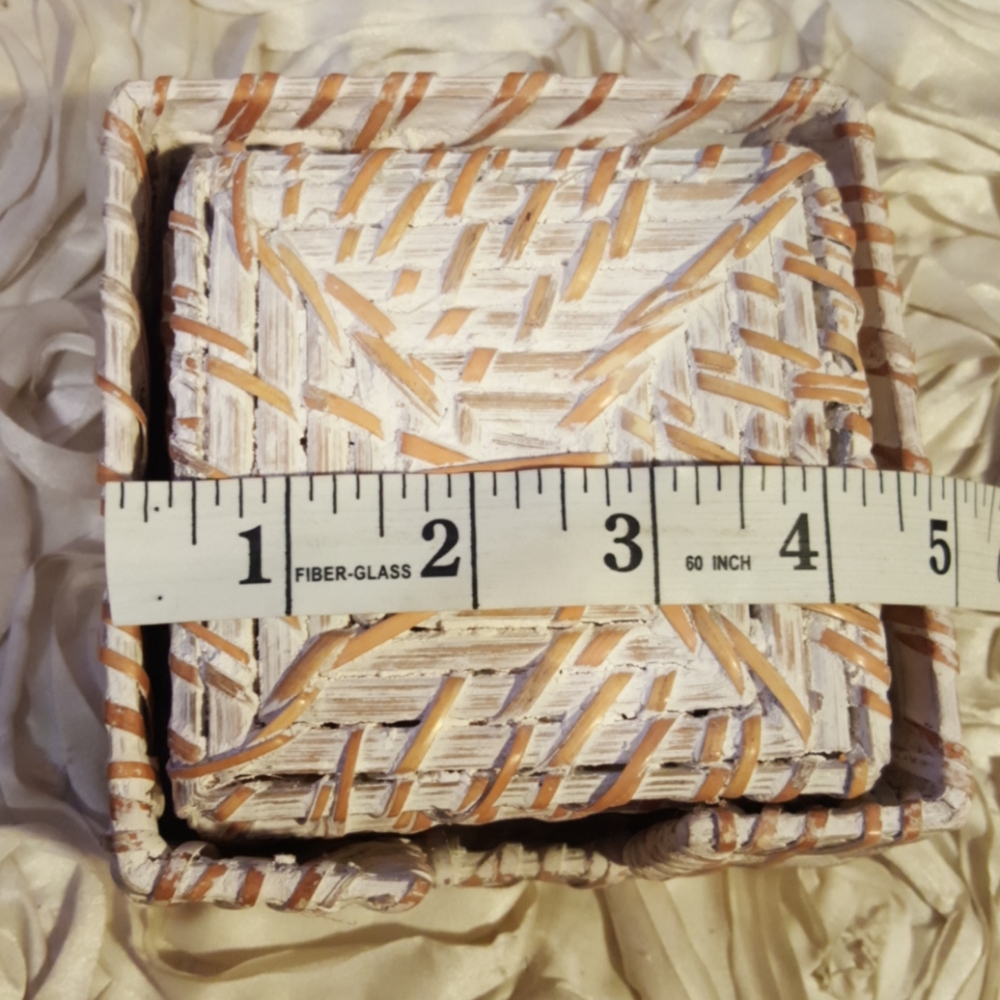 Coaster Set Wicker. - Picture 12 of 15